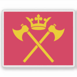 Pegatina Bandera del condado de Hordaland, Noruega