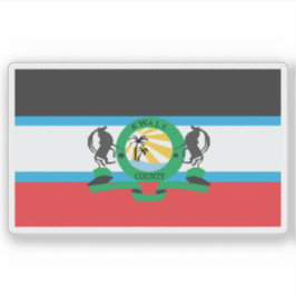 Pegatina Bandera del condado de Kwale, República de Kenia