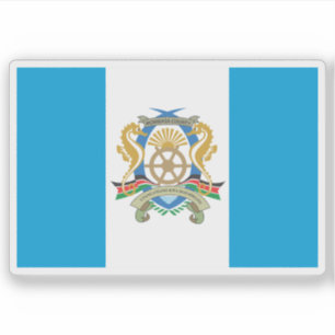 Pegatina Bandera del condado de Mombasa, la República de Ke