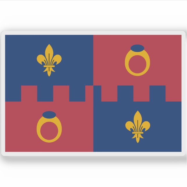 Pegatina Bandera del condado de Montgomery, Maryland (Anverso)