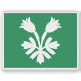 Pegatina Bandera del condado de Oppland, Noruega