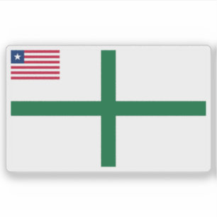 Pegatina Bandera del condado de Sinoe, Liberia