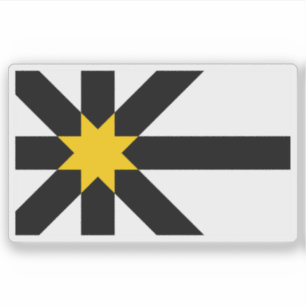 Pegatina Bandera del condado de Sutherland, Escocia
