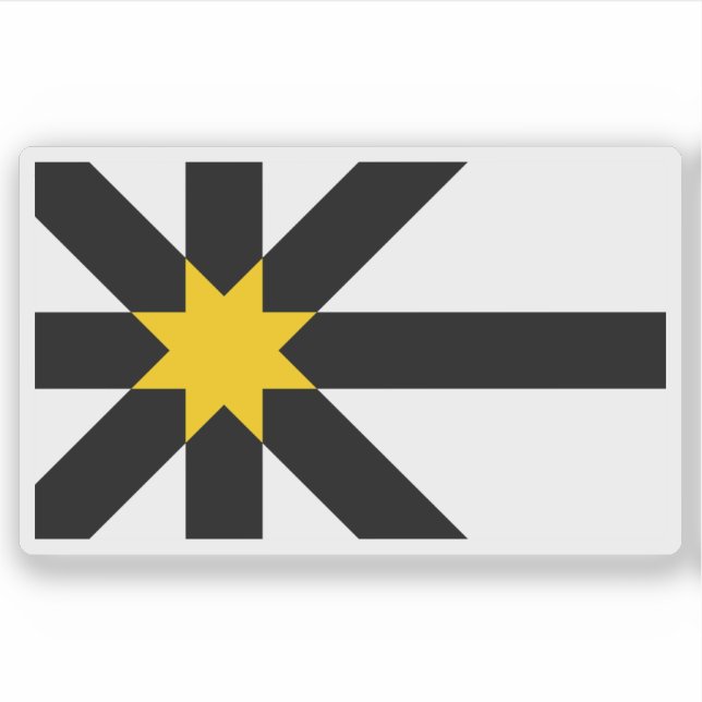 Pegatina Bandera del condado de Sutherland, Escocia (Anverso)