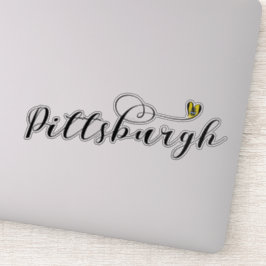 Pegatina Bandera del Corazón de Pittsburgh