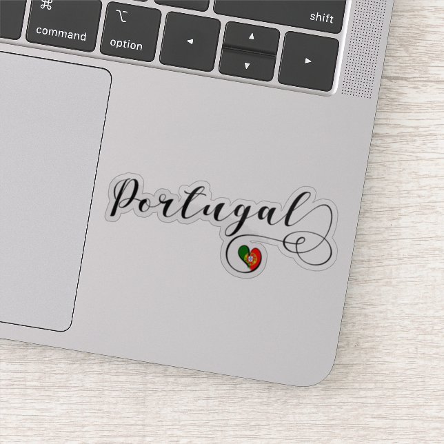 Pegatina Bandera del Corazón de Portugal (Detalle)