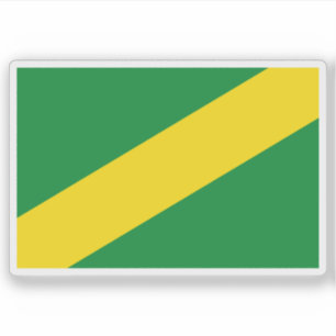 Pegatina Bandera del departamento de Madre de Dios, Perú