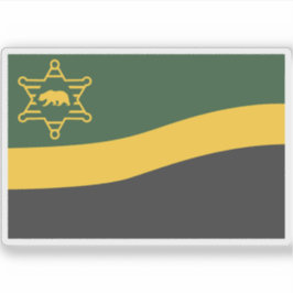 Pegatina Bandera del Departamento del Sheriff del Condado d