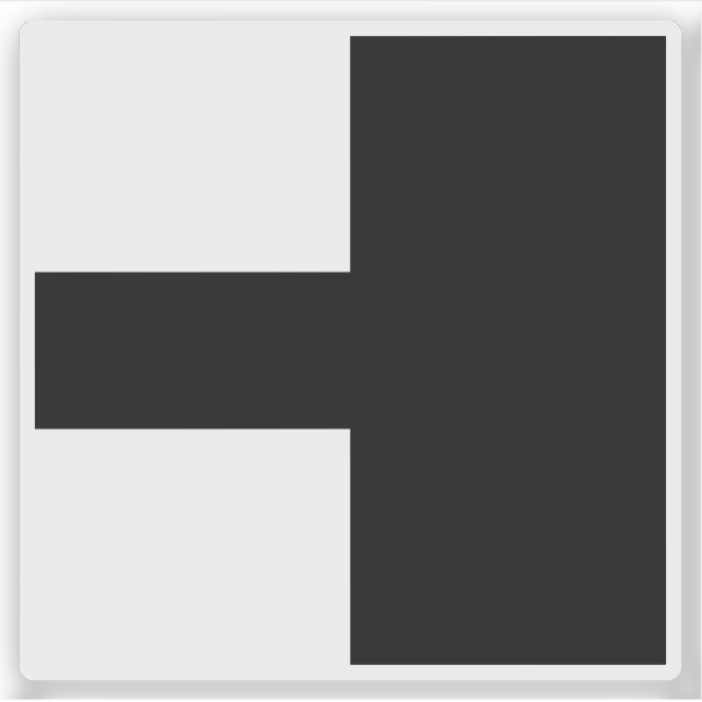 Pegatina Bandera del distrito de Aarwangen, Suiza (Anverso)