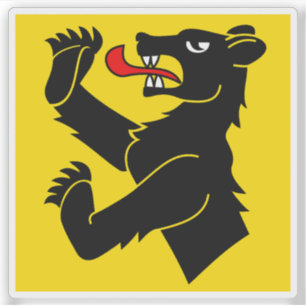 Pegatina Bandera del distrito Obersimmental, Suiza