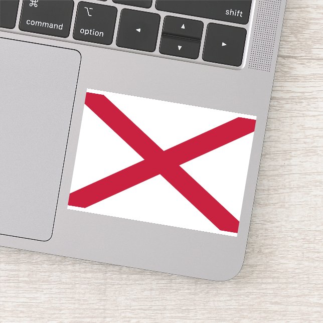 Pegatina Bandera del estado de Alabama (Detalle)
