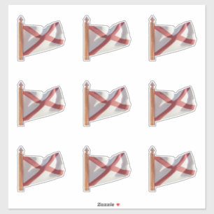 Pegatina Bandera del Estado de Alabama
