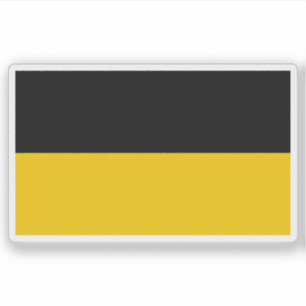 Pegatina Bandera del estado de Baden-Württemberg, Alemania