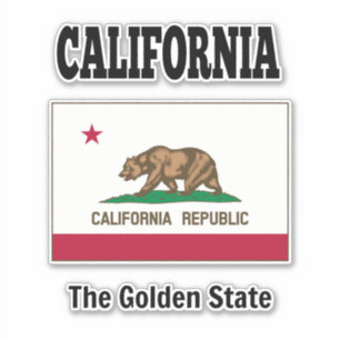 Pegatina Bandera del estado de California