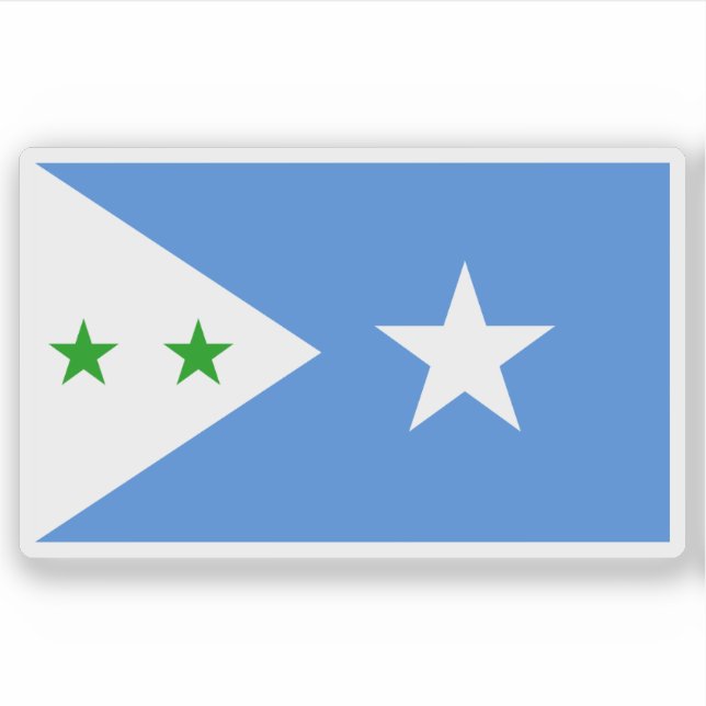 Pegatina Bandera del estado de Galmudug, Somalia (2015 hast (Anverso)