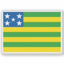 Pegatina Bandera del estado de Goiás, Brasil