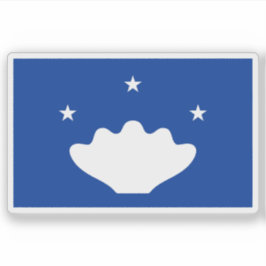 Pegatina Bandera del Estado de Hatohobei (Tobi), Palau