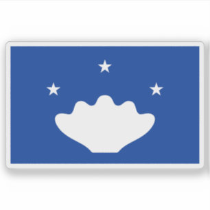 Pegatina Bandera del Estado de Hatohobei (Tobi), Palau