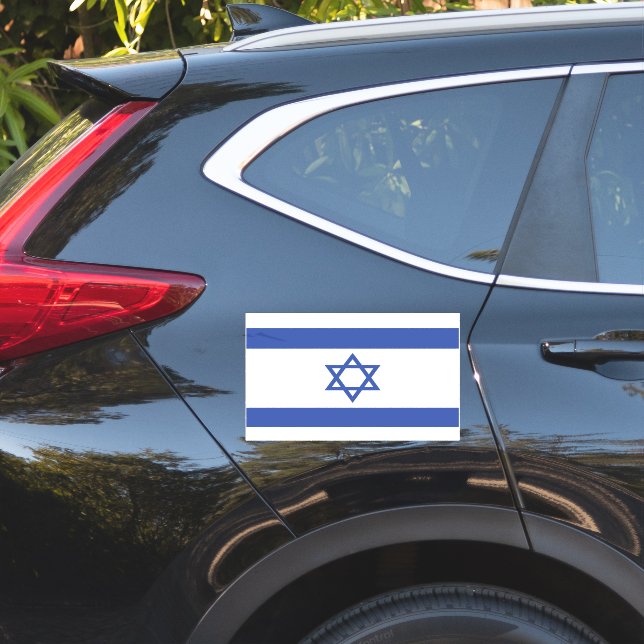 Pegatina Bandera del Estado de Israel, Estrella de David Ju (Lado del coche)