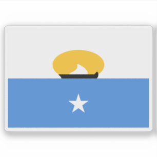 Pegatina Bandera del Estado de Maakhir, Somalia (2007-2008)