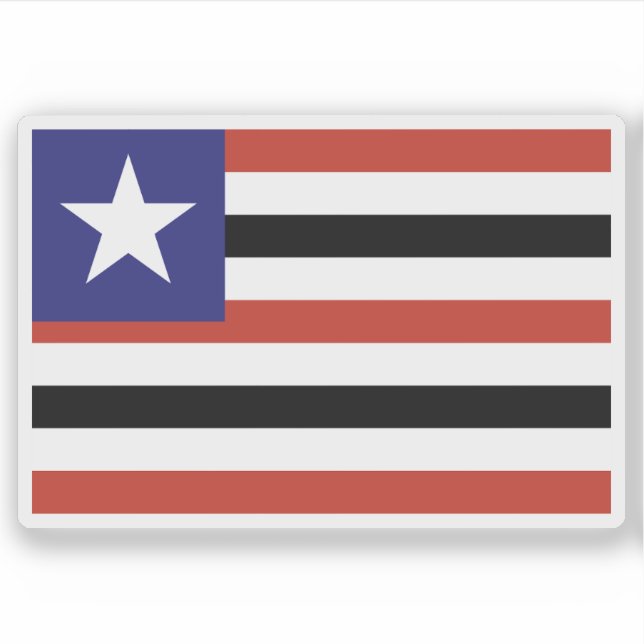 Pegatina Bandera del estado de Maranhão, Brasil (Anverso)