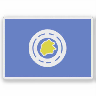 Pegatina Bandera del Estado de Ngeremlengui, Palau