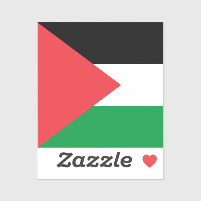 Pegatina Bandera del estado de Palestina (Hoja)