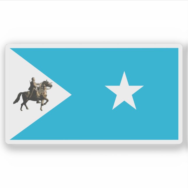Pegatina Bandera del Estado del Noreste (Khaatumo), Somalia (Anverso)
