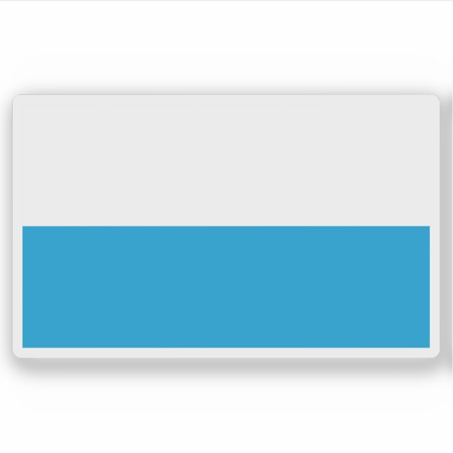 Pegatina Bandera del Estado Libre de Baviera (Alemania) (Anverso)