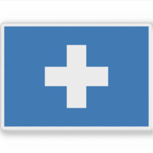 Pegatina Bandera del Estado Libre de Ikaria, Grecia (1912)