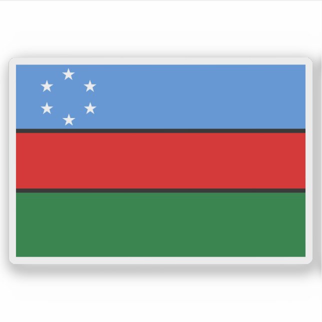 Pegatina Bandera del Estado sudoccidental (2002-2014), Soma (Anverso)