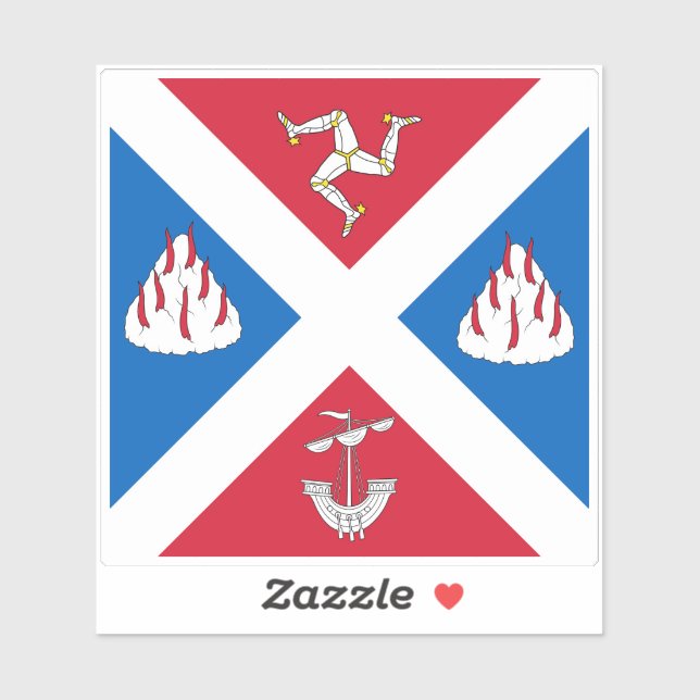 Pegatina Bandera del Gran Bernera (Hoja)