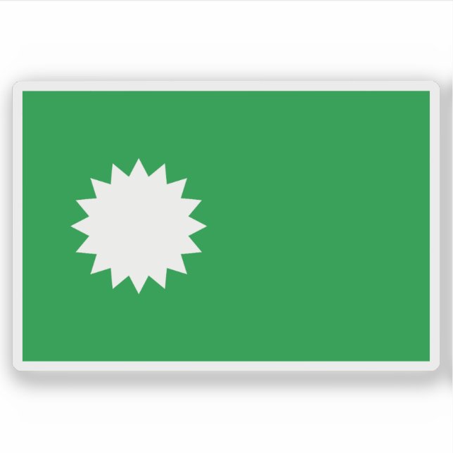 Pegatina Bandera del grupo étnico jemer loeu de Camboya (Anverso)