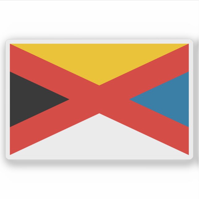 Pegatina Bandera del Imperio de China (1915-1916) (Anverso)