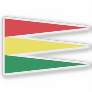 Pegatina Bandera del Imperio Etíope (1881-1889), Etiopía