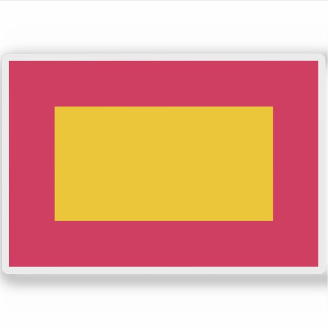 Pegatina Bandera del Imperio Mali, África (Anverso)