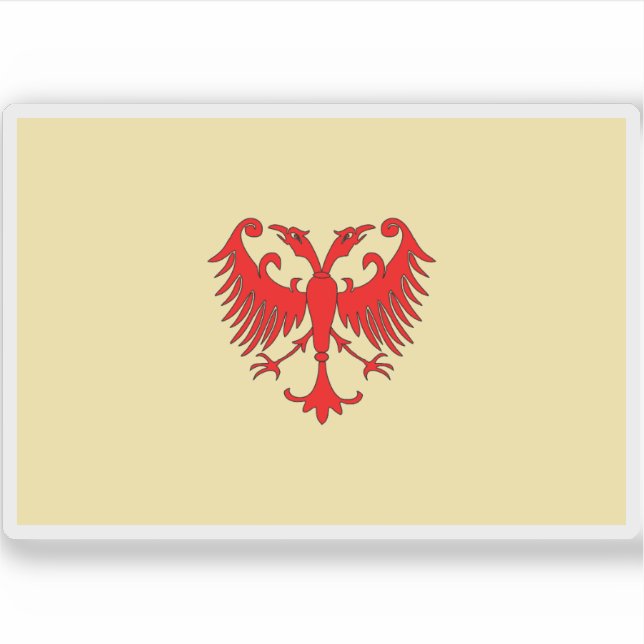 Pegatina Bandera del Imperio Serbio (Anverso)