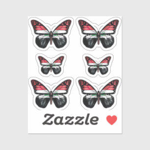 Pegatina Bandera del monarca de la mariposa de Iraq