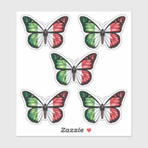 Pegatina Bandera del monarca de la mariposa de Italia