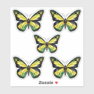 Pegatina Bandera del monarca de la mariposa de Jamaica