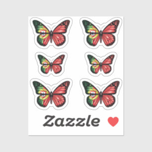 Pegatina Bandera del monarca de la mariposa de Portugal