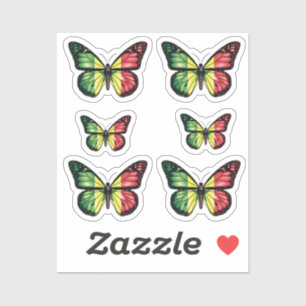 Pegatina Bandera del monarca de la mariposa de Senegal