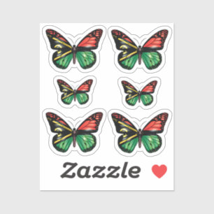 Pegatina Bandera del monarca de la mariposa de Vanuatu Cami