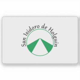 Pegatina Bandera del municipio de Holguín, Cuba