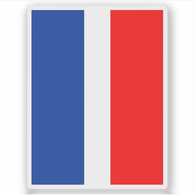 Pegatina Bandera del municipio de Schaan, Liechtenstein (Anverso)