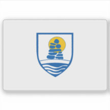 Bandera del municipio de Sermersooq, Groenlandia