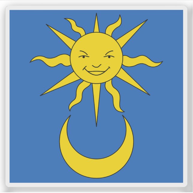 Pegatina Bandera del nieto, Suiza (Anverso)