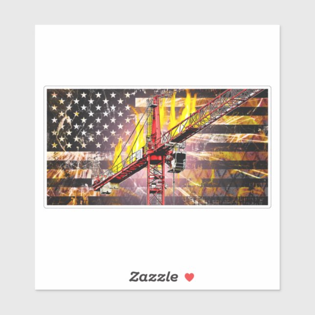 Pegatina Bandera del operador de torre (Hoja)