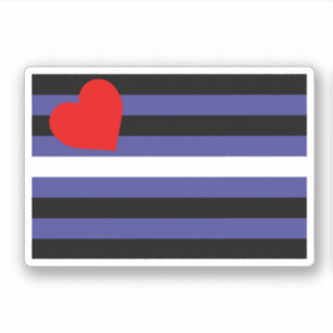 Pegatina Bandera del Orgullo de Cuero