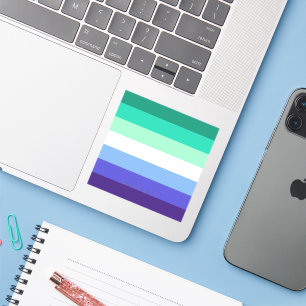 Pegatina Bandera del orgullo gay transinclusivo de Slippery